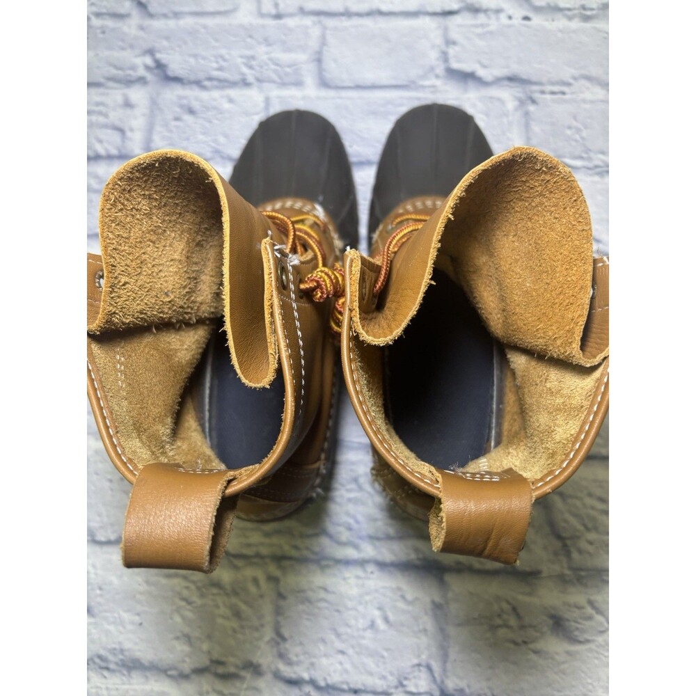 LL Bean Boots BM Size 9 M Womens  Brown 8" Waterproof Made In The USA - Picture 6 of 12